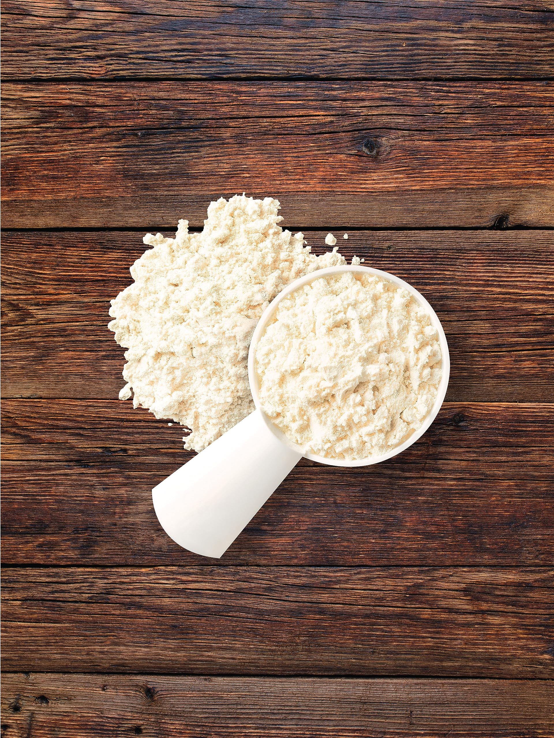 Carlyle grass-fed whey powder serving size table for tracking protein