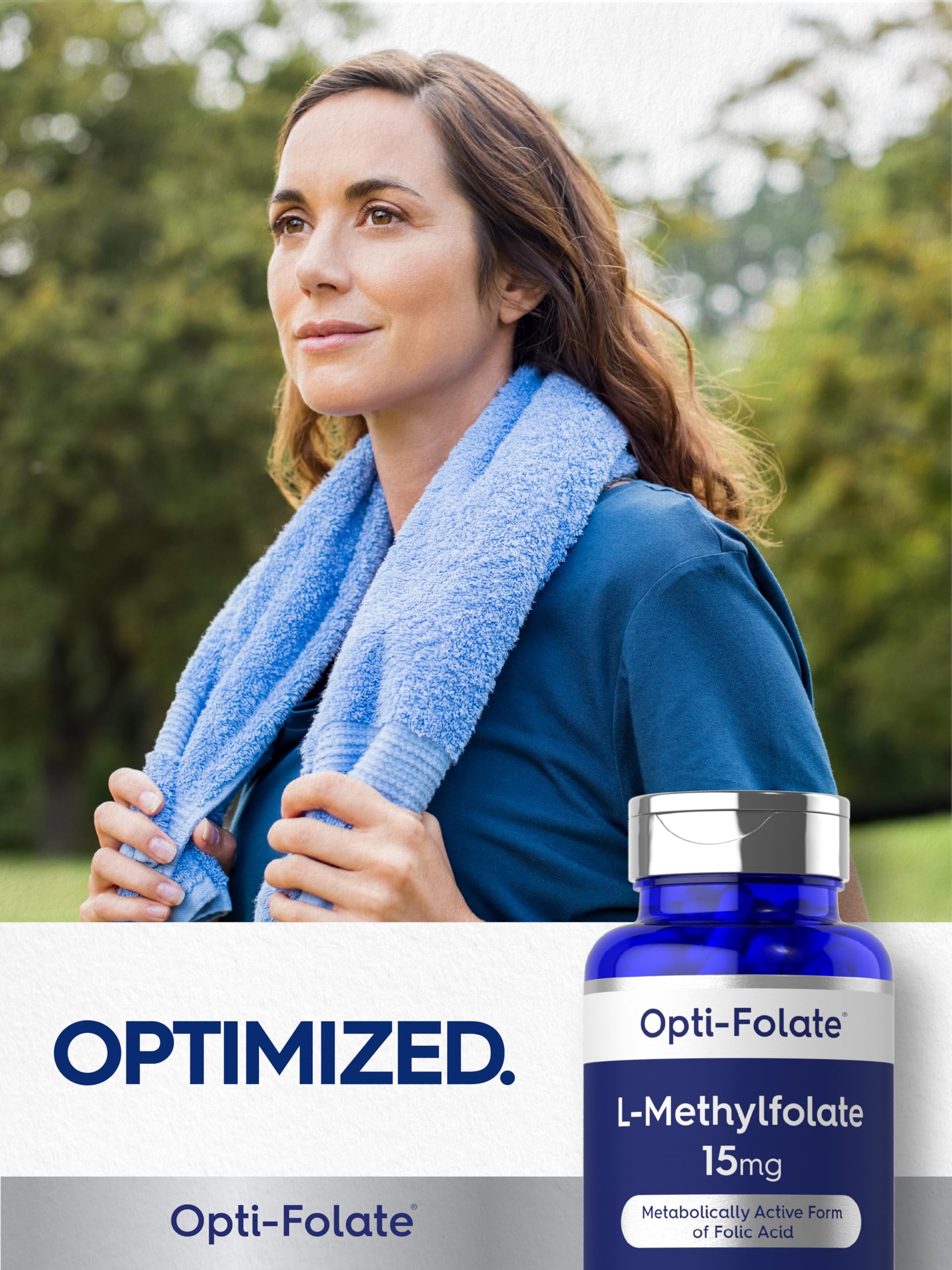 Carlyle L-Methylfolate nutrition panel with clear capsule contents details.
