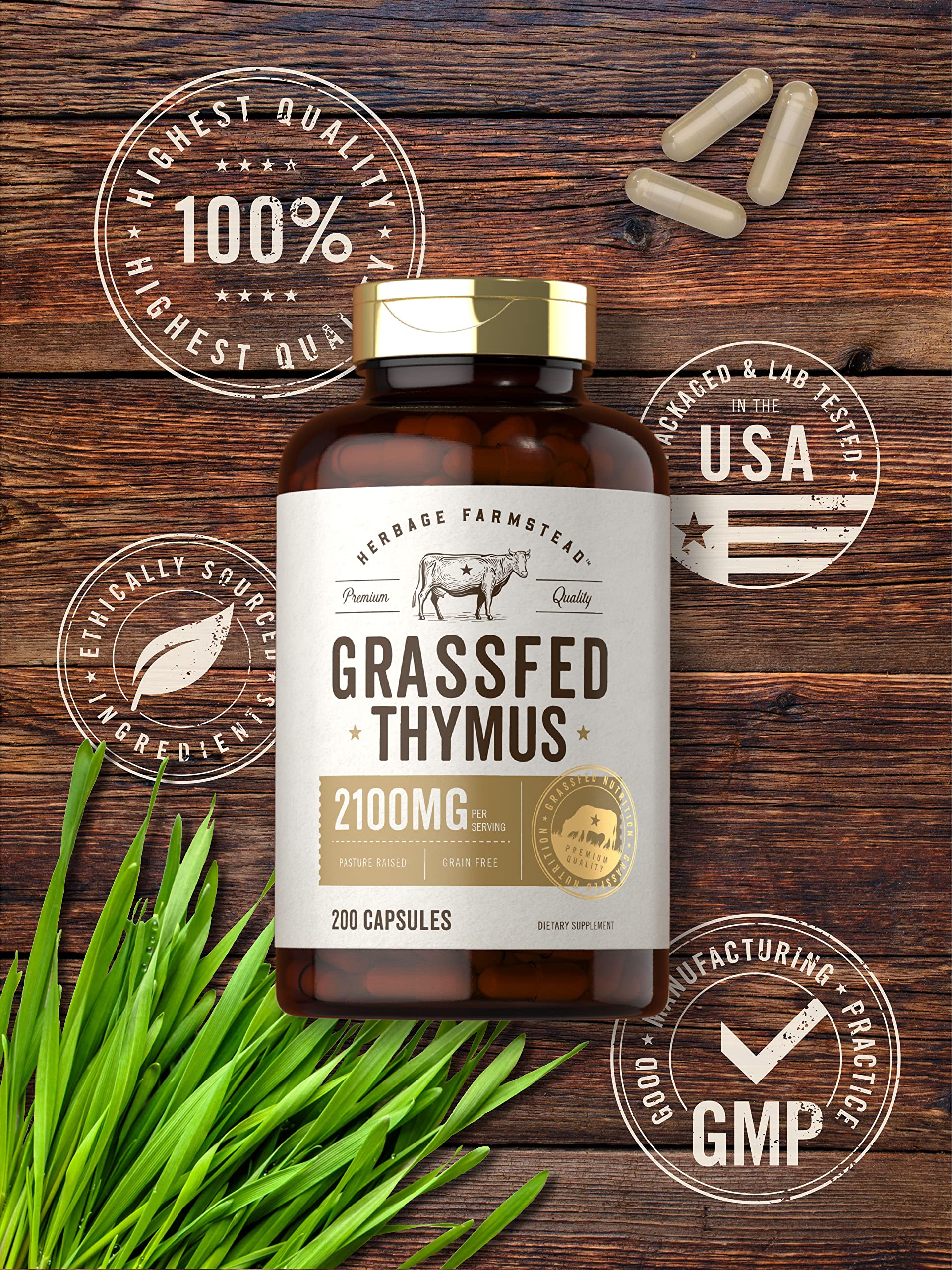 Carlyle Pasture-raised thymus sourced from NZ or Argentina.