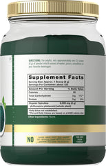 Carlyle Spirulina Powder scoop showing a full serving for smoothies