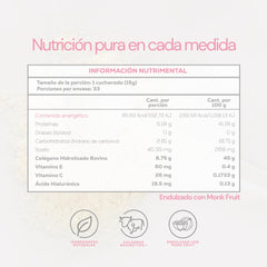 CF CARO FIT glass of water with collagen dissolving for easy consumption
