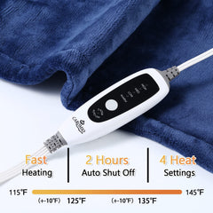 CAROMIO heating pad 108-inch cord enables home mobility.