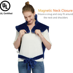 CAROMIO heating pad remote-control operation highlights easy heat adjustment.