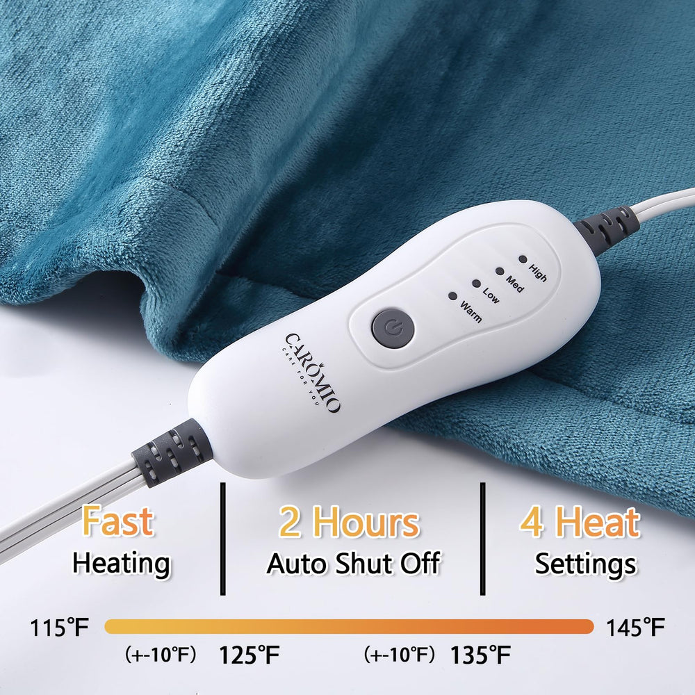 CAROMIO heating pad XXL wrap with weighted edges for stability