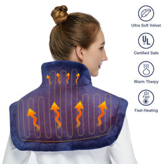 CAROMIO large 22x19 inch pad layout for broad shoulder coverage