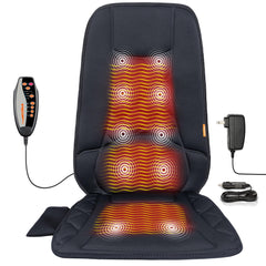 CARSHION 10-vibration-motors provide soothing chair massage for home or office use.