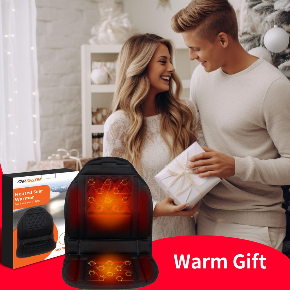 CARSHION heated seat cover: fast heating in about one minute for instant warmth.