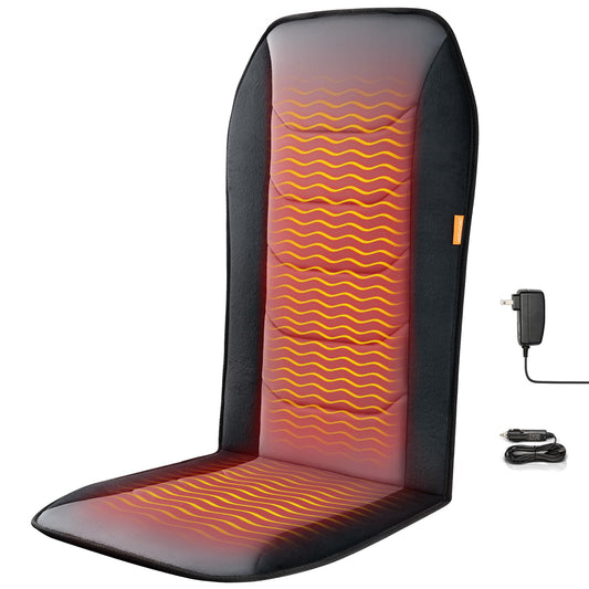 CARSHION heated seat cover with plush fabric for a premium, cozy feel.
