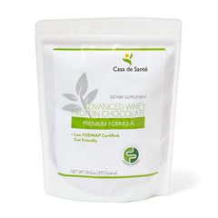 Casa de Sante Advanced Whey Protein Isolate Chocolate bottle pour shows quick protein on the go