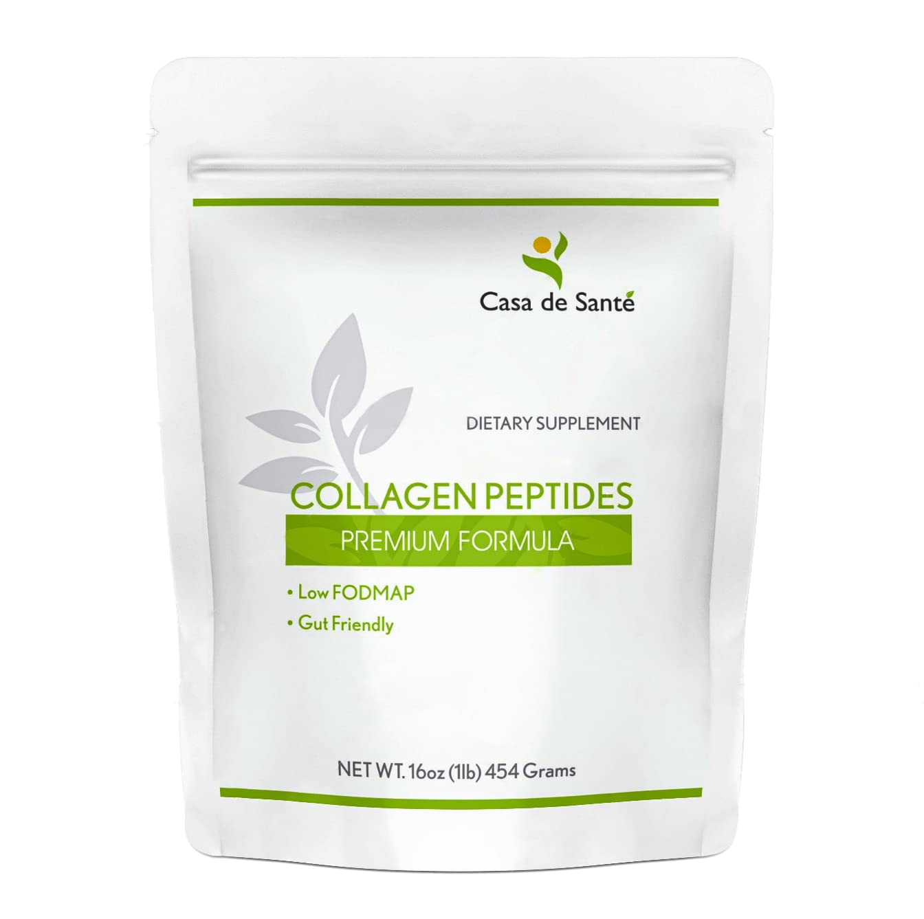 Casa de Sante hydrolyzed collagen bottle for easy daily protein support.