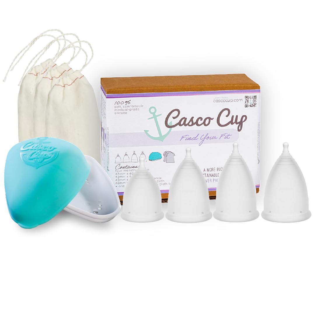 Casco Cup case packaging highlights the reusable design and neat storage.