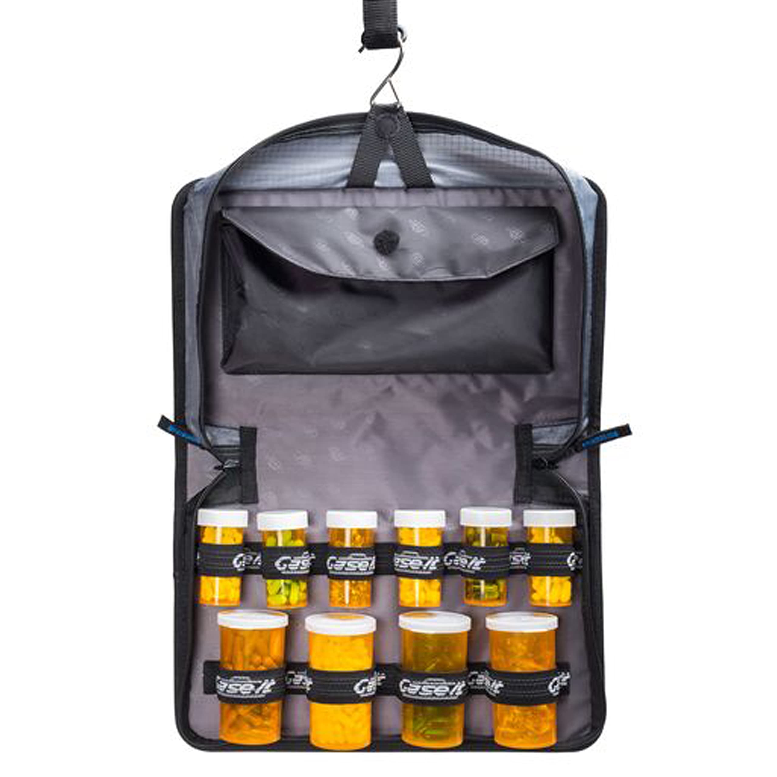 CASE-IT MED MANAGER travel-ready setup supports on-the-go routines