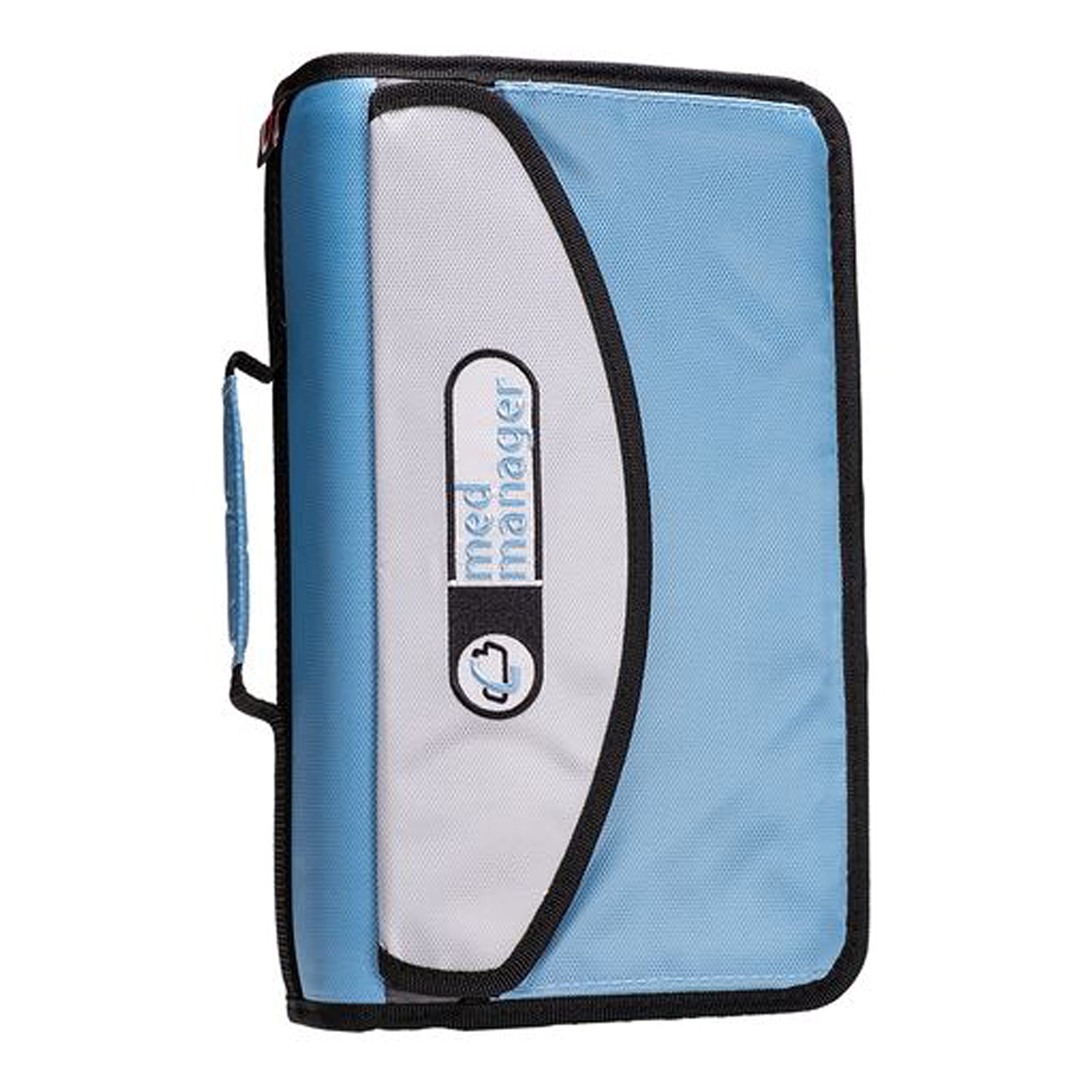 CASE-IT MED MANAGER weekly pill organizer helps plan AM and PM doses