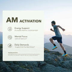 Casidor Dominus AM capsules on a tray emphasize daytime energy metabolism.