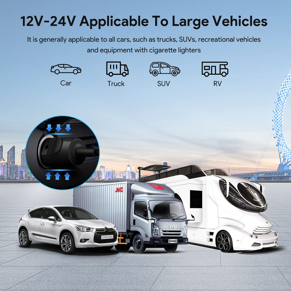 Casimy 80W CPAP/BiPAP power supply for in-vehicle use.