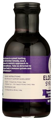 Cassie Green Health elderberry syrup 8 oz and 12 oz bottles shown for flexible dosing.