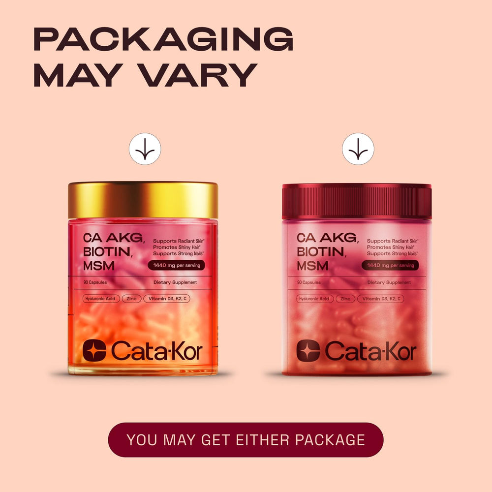 Cata-Kor 90-capsule bottle suggests a full 30-day supply.