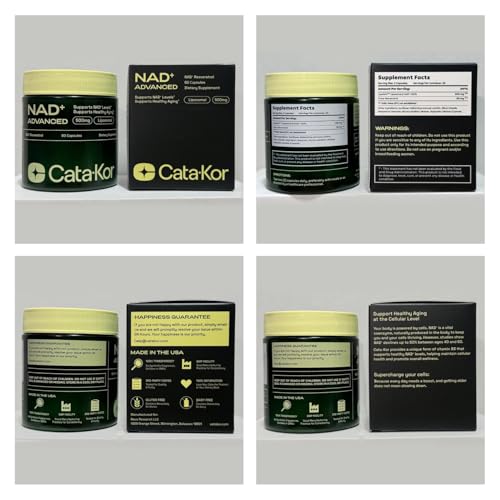 Bottle cap and seal emphasize freshness and secure storage for Cata-Kor NAD.