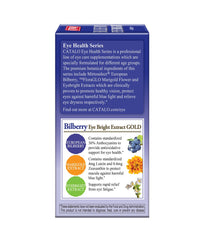 CATALO eye supplement label highlights lutein and zeaxanthin content.