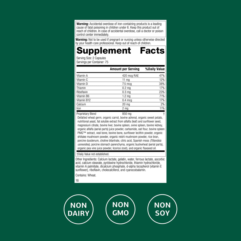 Catalyn Iron capsules close-up showcasing convenient daily nutrition.