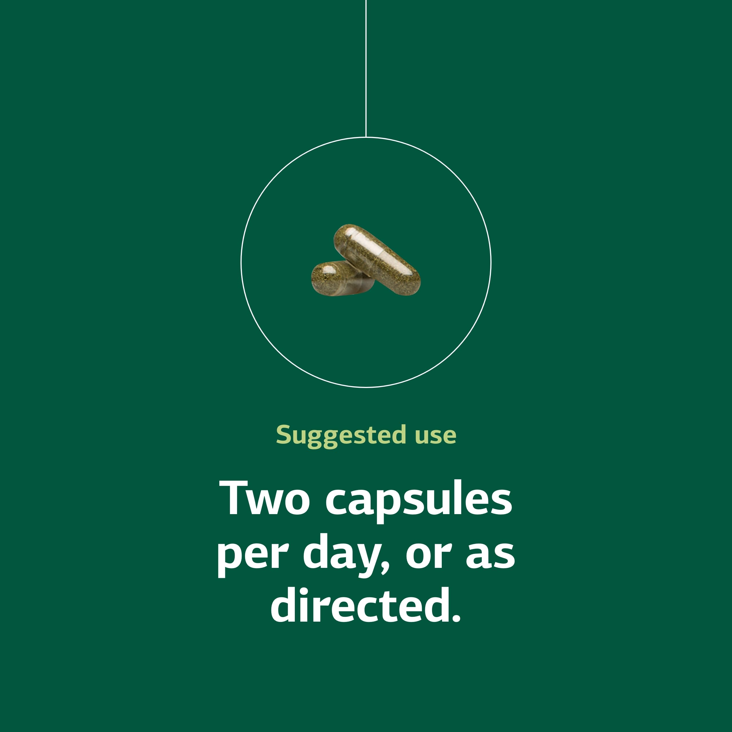 Catalyn Iron serving size chart illustrating 75 servings per bottle.