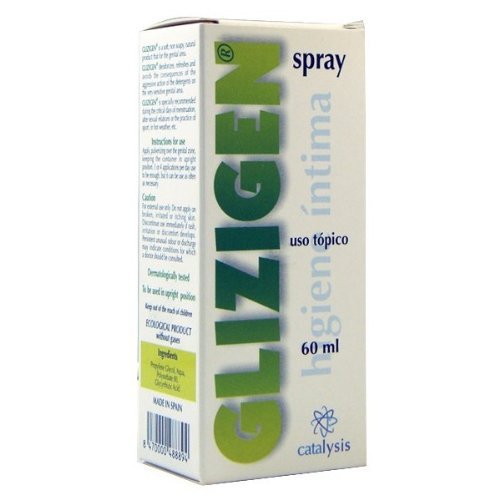 Catalysis Glizigen Intimate Spray 60ml bottle, rinse-free cleansing for intimate areas
