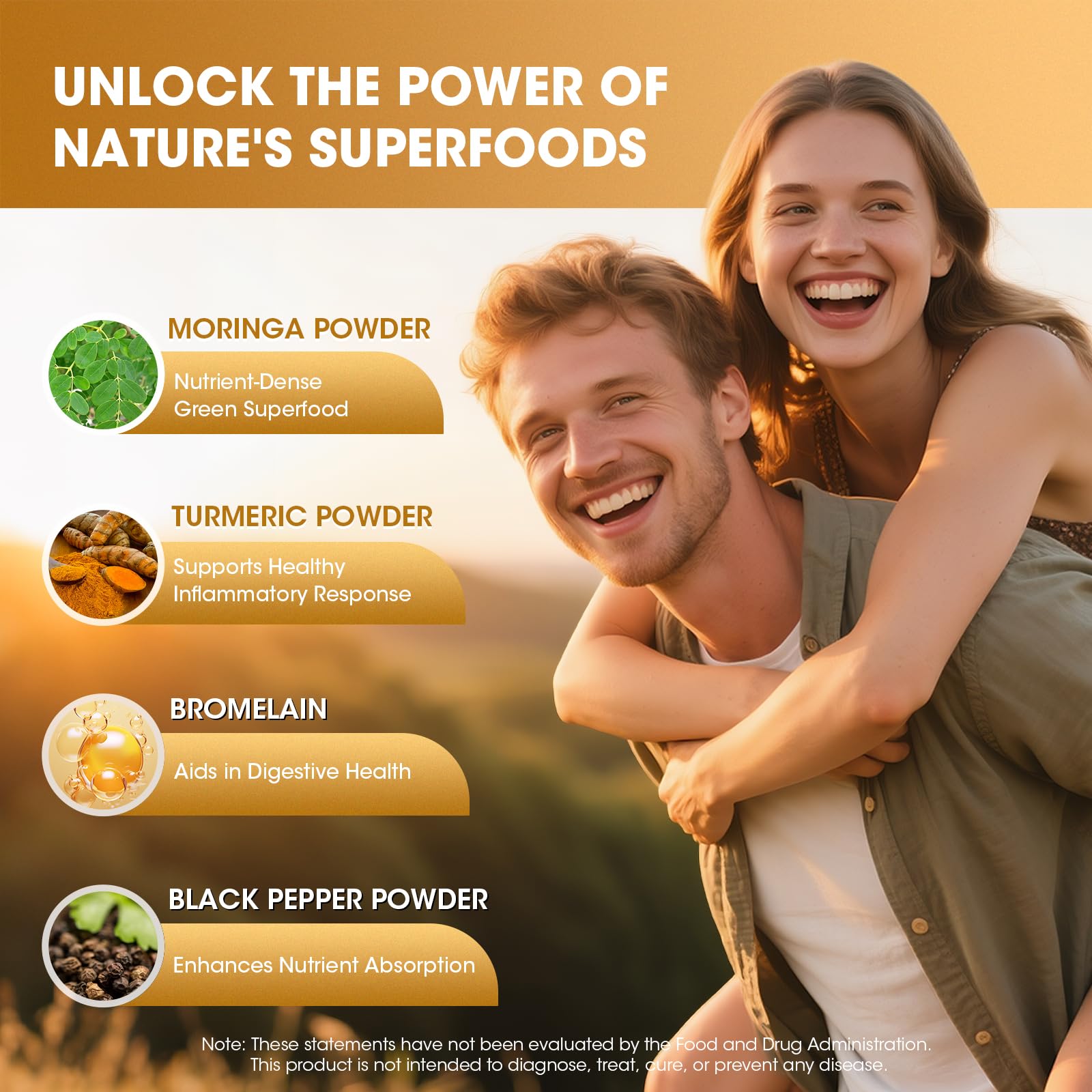 Catfit black pepper enhances absorption of active ingredients.