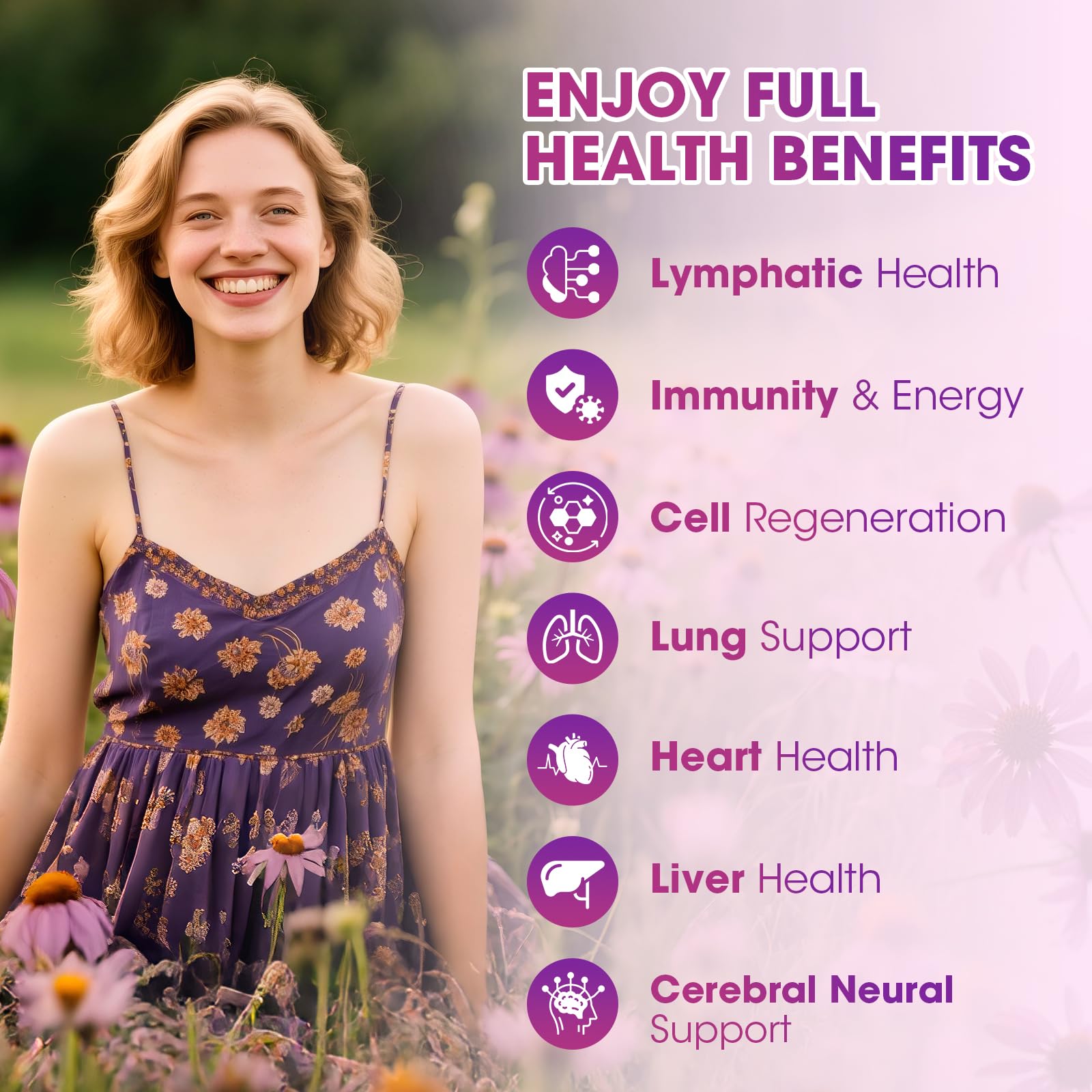 Catfit label close-up showing 11-herb blend for immune defense.