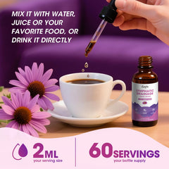Lifestyle scene of using Catfit drops with a lymphatic massage routine.