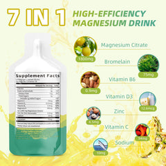 Catfit magnesium citrate pineapple liquid pour showing a convenient sip