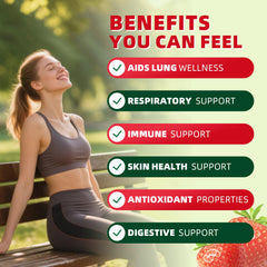 Catfit Mullein Gummies strawberry close-up highlighting flavor and easy chew.