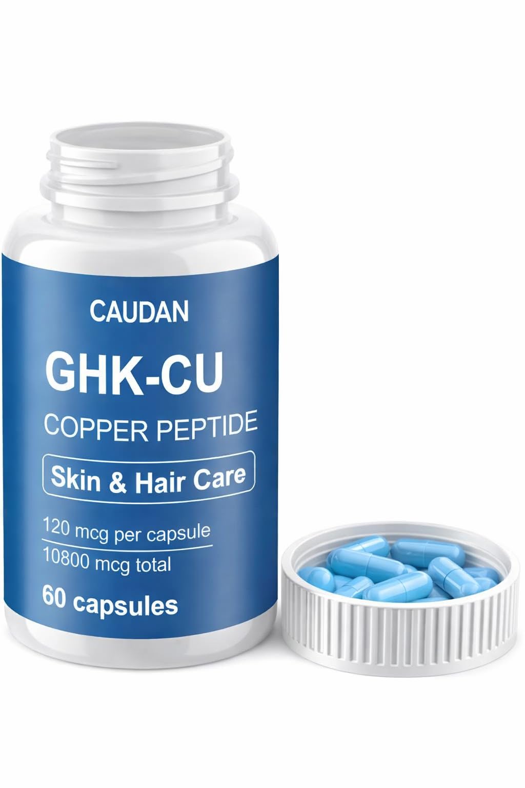 CAUDAN GHK-Cu delayed-release technology demonstrates sustained absorption.