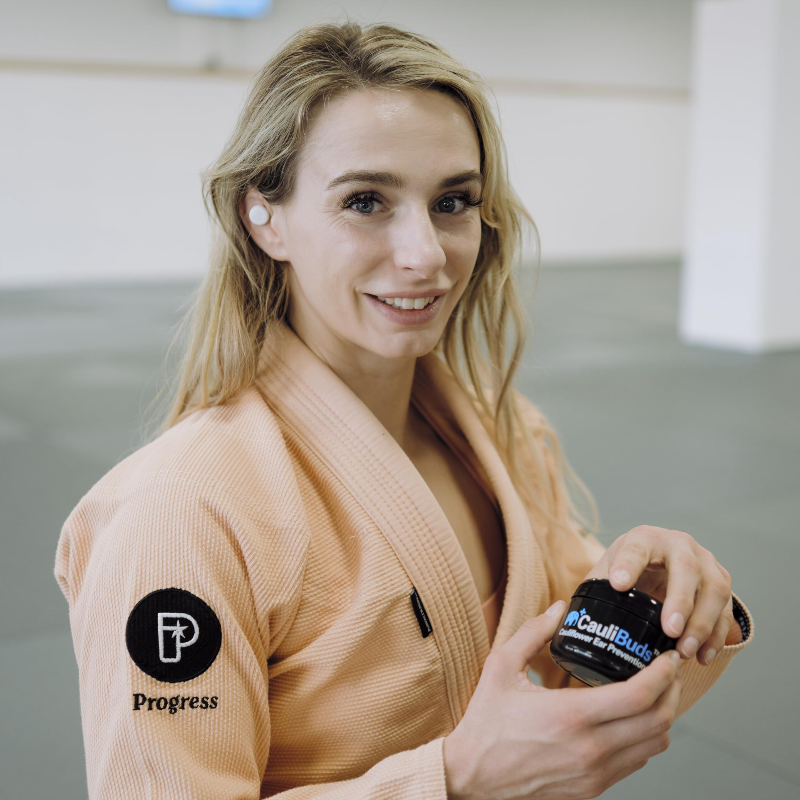 CauliBuds BJJ MMA ear-guard alternative supports ear protection during grappling.