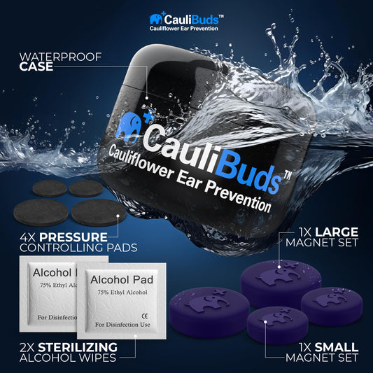 CauliBuds premium silicone ear magnets provide consistent pressure for comfortable wear.