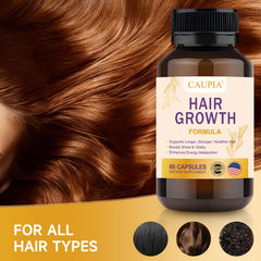 CAUPIA Hair Energy GMP facility reference in product storytelling.
