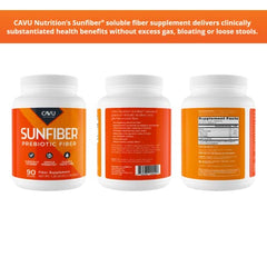 Sunfiber powder texture ready to mix into beverages