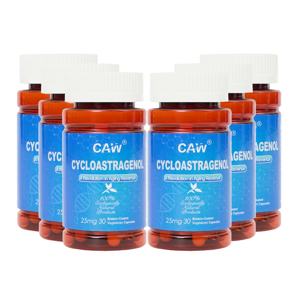 CAW Hypersorption cycloastragenol capsules bottle for daily wellness support.