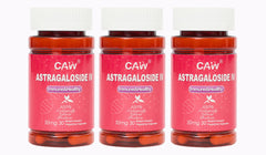 CAW Max Absorption Astragaloside IV bottle with enteric-coated capsules for immune support