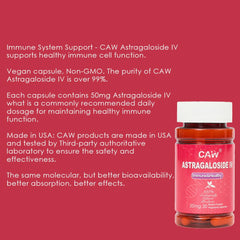 CAW Astragaloside IV capsules highlight 50 mg dose for daily vitality
