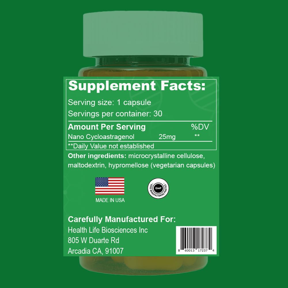 CAW Nano Cycloastragenol 3-bottle set ready for daily use.