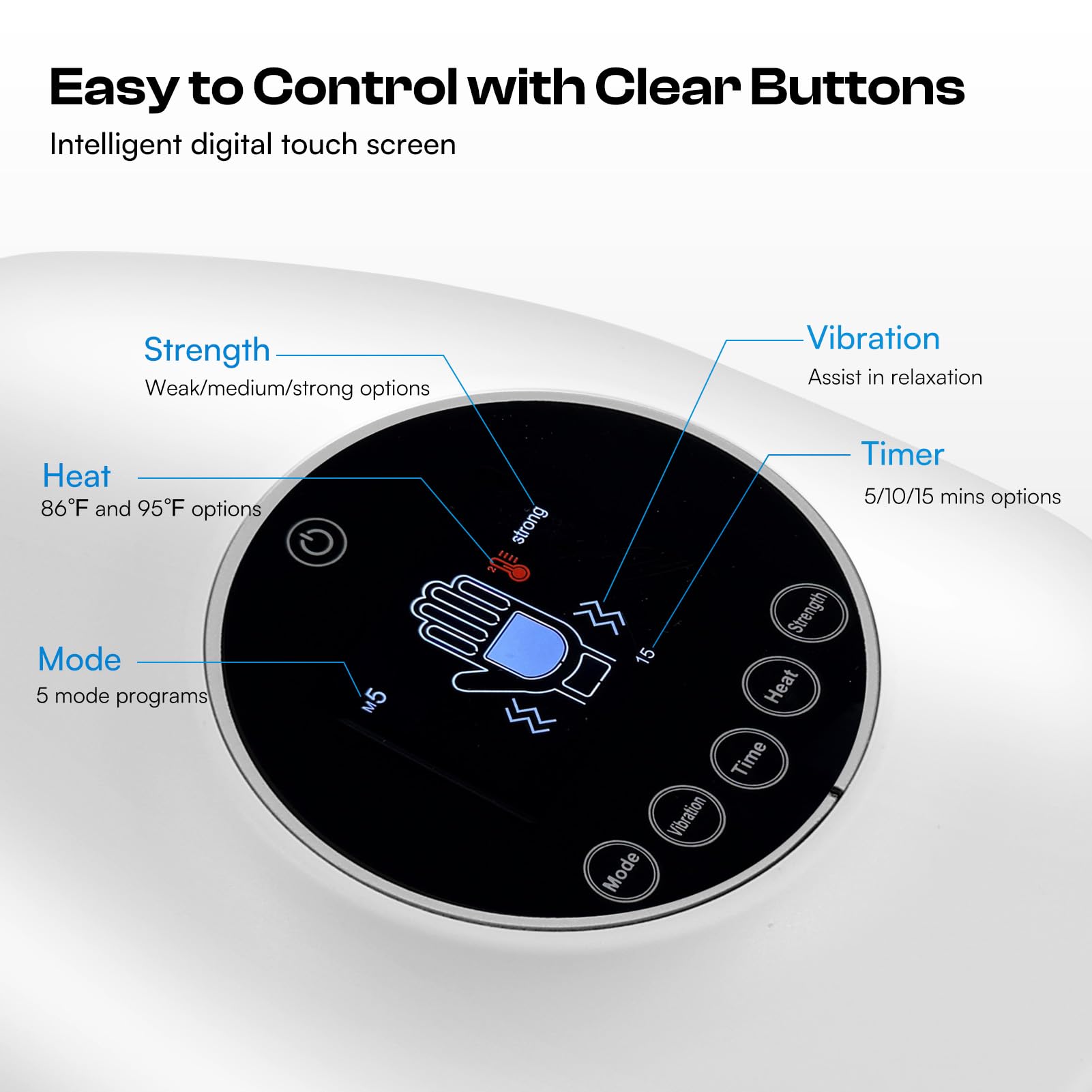 Caydo Hand Massager features dual heat therapy to loosen stiffness