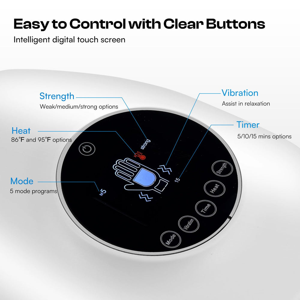 Caydo Hand Massager features dual heat therapy to loosen stiffness