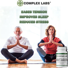 Cbdcomplex Labs Hemp Gummies serving dish presents a convenient daily dose idea.