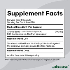 CBI Natural Aronia berries highlight North American source and natural fruit-forward profile.