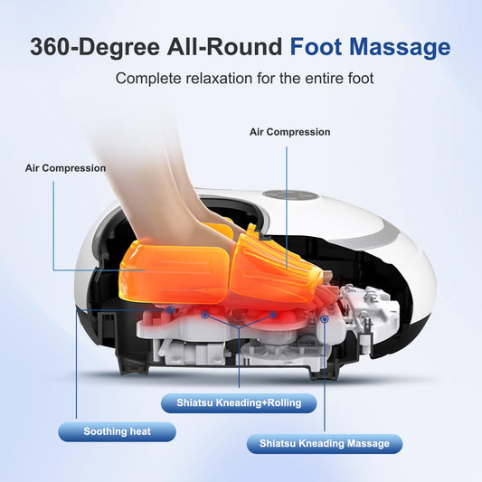 CCHYF foot massager heat function provides soothing warmth after a long day