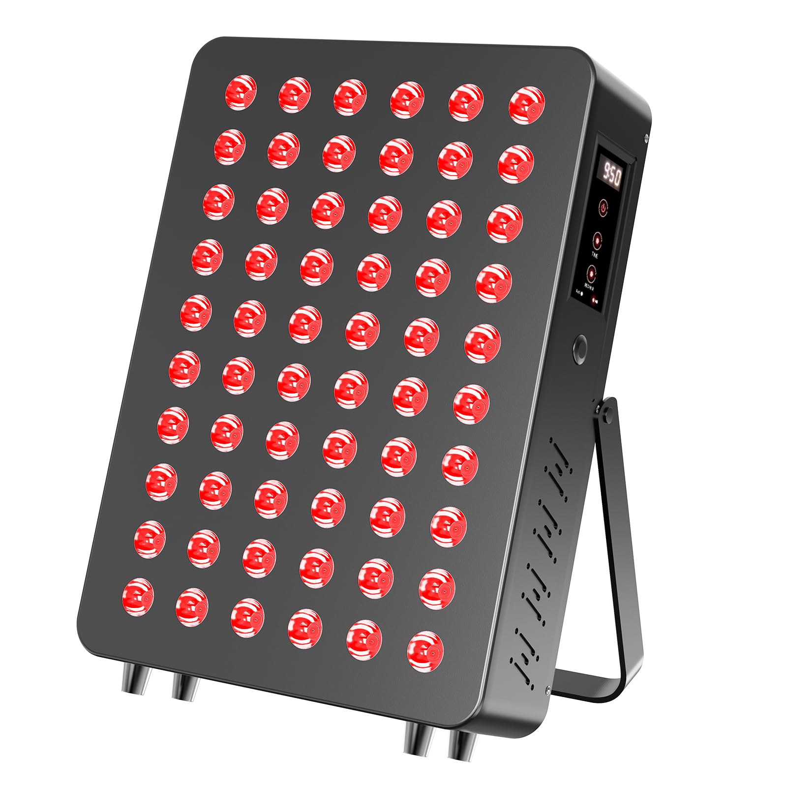 CCGIRU red light panel front view with 60 dual-chip LEDs for facial and body therapy.
