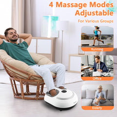 CCHYF Shiatsu massager air compression shown delivering adjustable pressure for personalized relief.