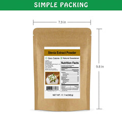 CCnature Stevia powder blends into tea and desserts without altering color.