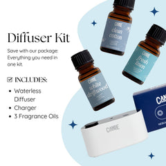 Cozy living room with diffuser enhancing ambient scent.