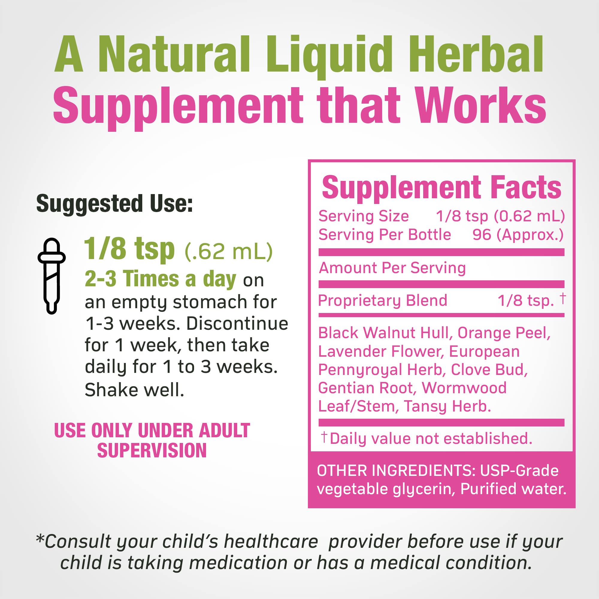 Cedar Bear Kids detox drops in action suggest convenient liquid dosing for families.